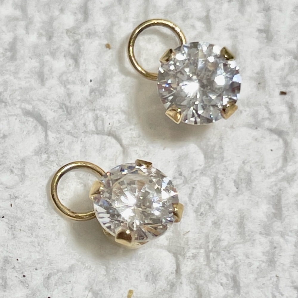 Solid 14k Gold Compose Earring Charms